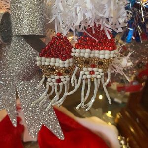 Handmade beaded Santa Claus